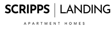 A logo for Scripps Landing Apartment Homes.