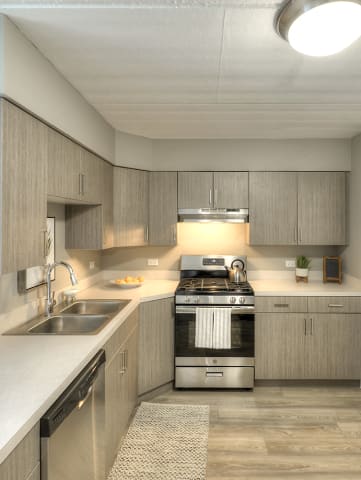 Modern Designed Kitchen at Axis at Westmont, Westmont, IL, 60059