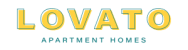 a logo for lovato apartments