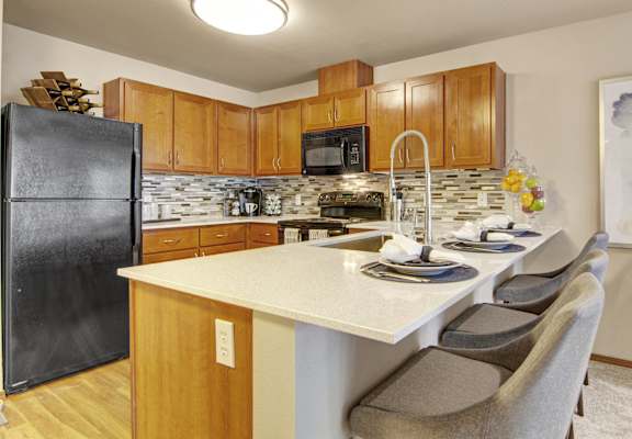 Model Kitchen | Apartments For Rent In Shoreline WA | Echo Lake