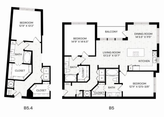 Floor Plans of Aura Southgate Apartments in Midlothian, TX