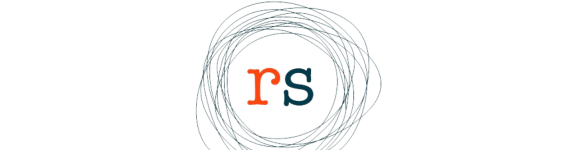 a logo for radish schools on a black background