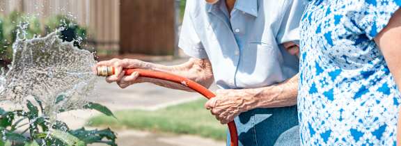 Woman Gardening at Spring Arbor of Wilson, Wilson North Carolina