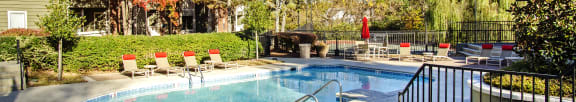 the swimming pool at our apartments
