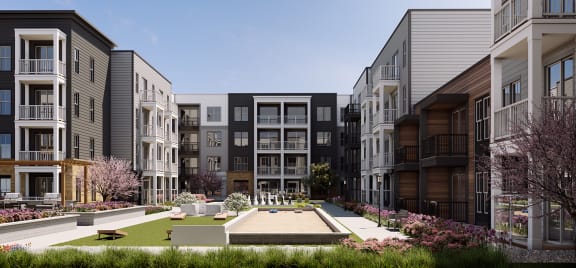 Activity Courtyard at 42 Hundred On The Lake, St Francis