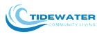 a logo for a company called tidewater community living
