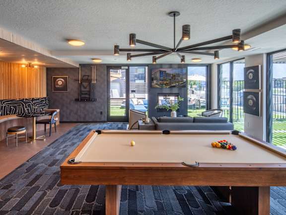 Furnished Kitchen and Living Room at Brickside Heights, Utah, 84106