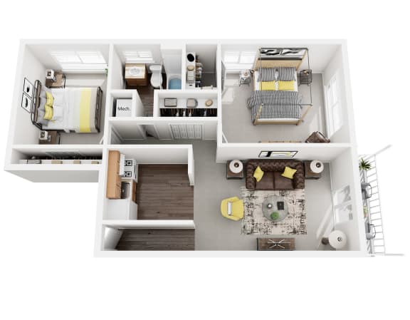 2 bedroom 1 bath riverbend apartments Washington, dc