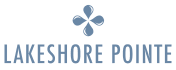 the logo for lake shore point apartment homes