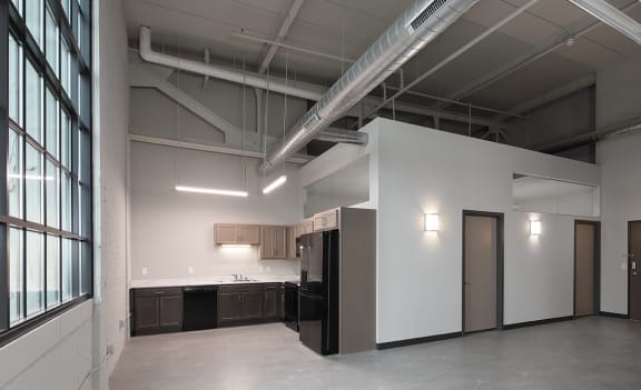high ceilings in apartment