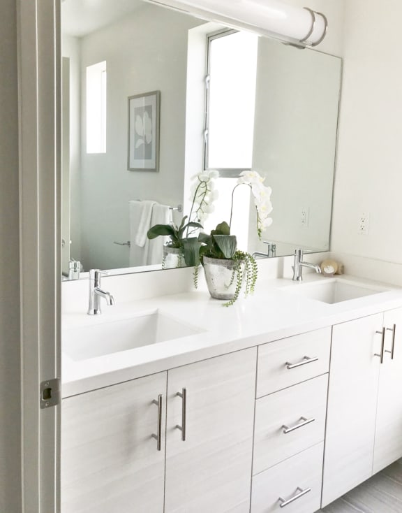 Bathroom Vanity  at Lido Apartments - 4025 Grandview, Culver City, 90066