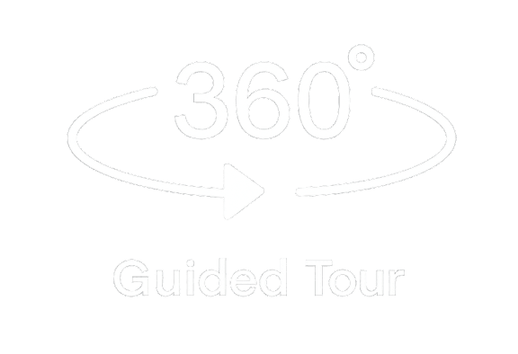 A neon sign with the text "360° Guided Tour" is displayed.