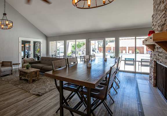 Clubhouse Open Concept at Orange Tree Village Apartments in Tucson AZ