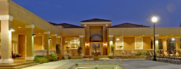 Evening Pool Siena Villas Apts for rent in Elk Grove Ca