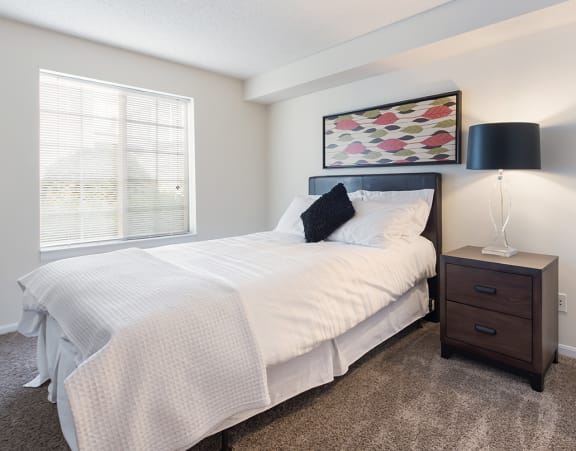 a bedroom at Heritage Park apartments and townhomes in Minneapolis, MN