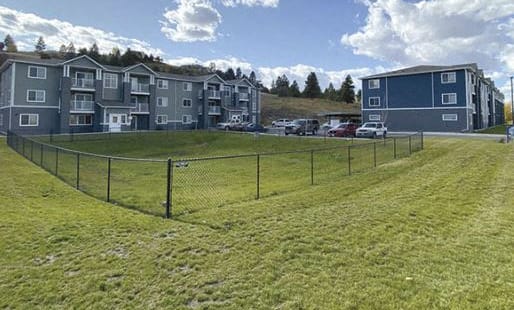 Image of property buildings and lawn
