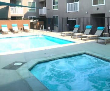 Clarington apartments pool and spa