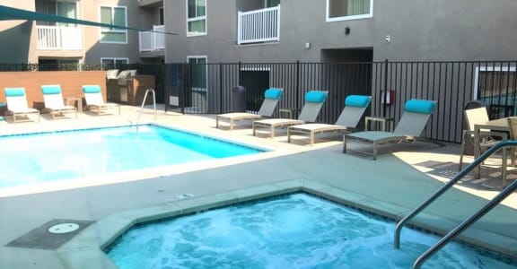 Clarington apartments pool and spa