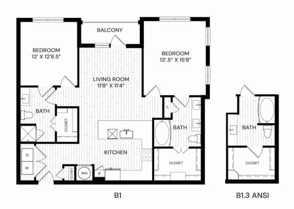 Aura Southgate B1 Floor Plan