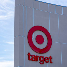 A Target store sign on a building.
