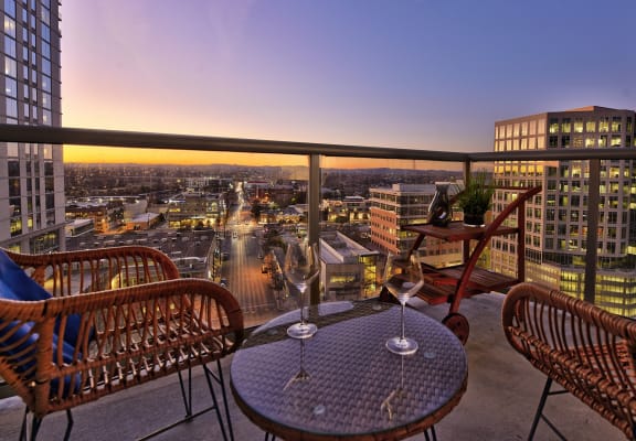 Unwind on your private balcony overlooking downtown Austin, at THE MONARCH BY WINDSOR, 801 West Fifth Street, Austin, TX