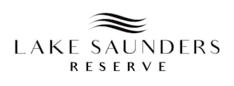 Lake Saunders Reserve logo with a black background.