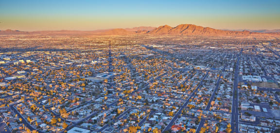 View of Sprawling City of North Las Vegas, Nevada