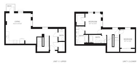 Vela Apartments TH1 Floor Plan