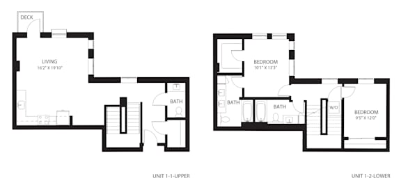 Vela Apartments TH1 Floor Plan