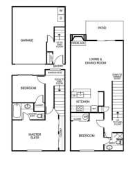 Three Bedroom Two Bath Townhouse  at Arterra Woods, Bothell, Washington