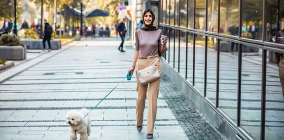 Strolling through Washington, D.C. from pet-friendly apartment