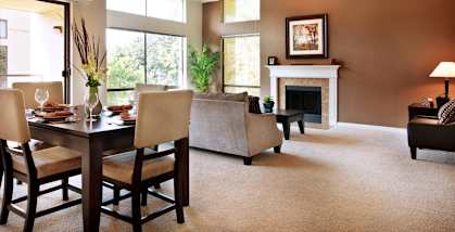 12 Central Square Model Living Room and Dining Area