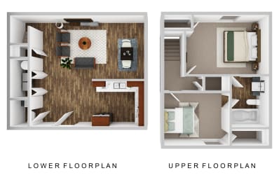 Floor Plan  a floor plan of a house with a bedroom and a living room