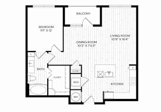 Aura Southgate A4 Floor Plan
