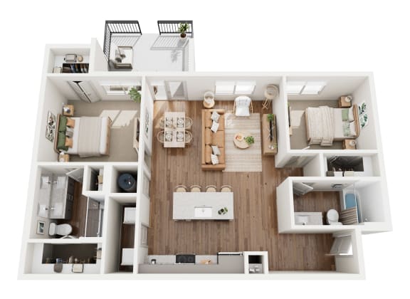 a 1 bedroom floor plan  395