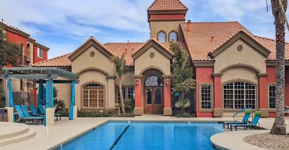 Shimmering Pool View at Montecito Pointe Apartments, Las Vegas, 89166