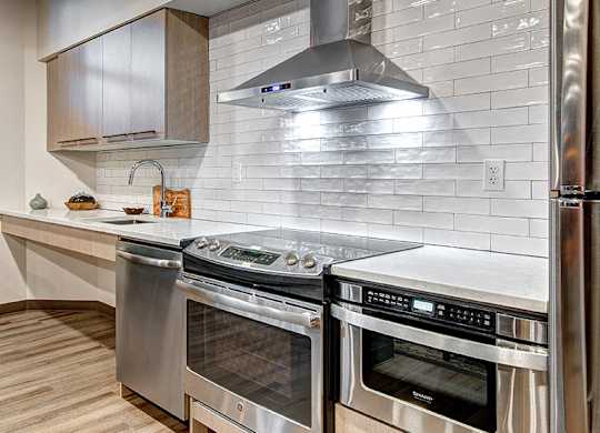Clubroom Kitchen at Lock Vista, Seattle, WA, 98107
