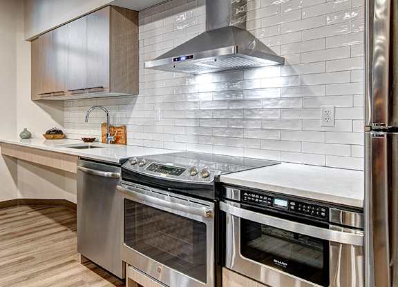 Clubroom Kitchen at Lock Vista, Seattle, WA, 98107