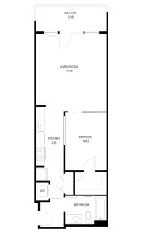 Harbor Sky Studio J Floor Plan