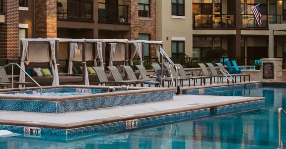 Luxury Swimming Pool Overland Park Apartments at The Apex at CityPlace, Overland Park, 66210