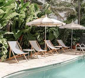 Revel-Pool Stock Image