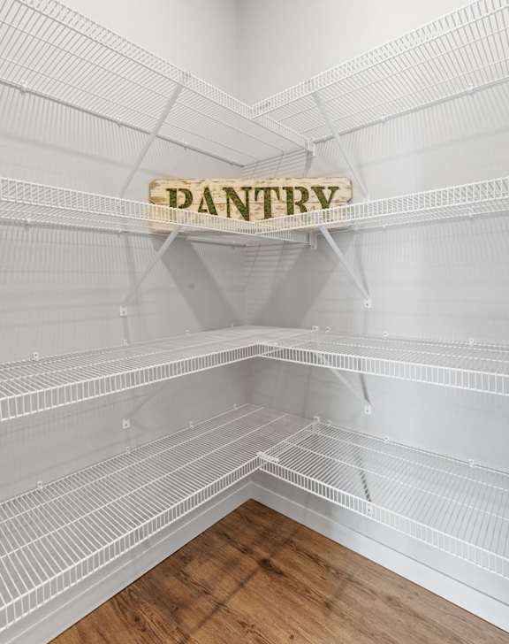 Walk-In Closet With Built-In Shelving