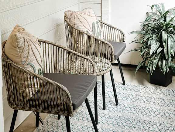 Spacious Patio Balcony at 4 Bedroom Apartment in Smyrna
