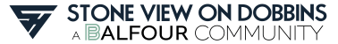 the stone view on dolphins logo on a white background
