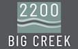 A graphic with the number 2200 and the words "Big Creek" on a dark background.