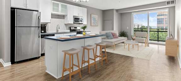 Island Kitchen at Arcata Apartments, Golden Valley, 55416