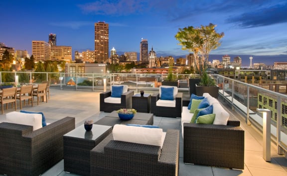 Viva Apartments Rooftop Patio with City Views