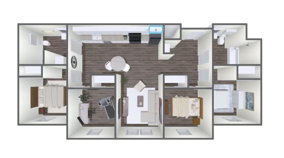 Floor Plan  the bungalow floor plan with bedroom and living room