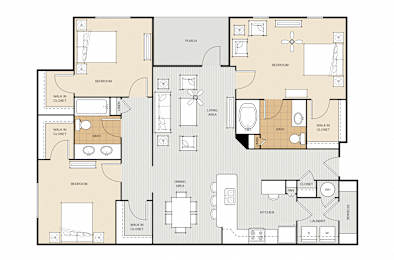 3 bed 2 bath at Magnolia Village Apartments, Jacksonville, 32207