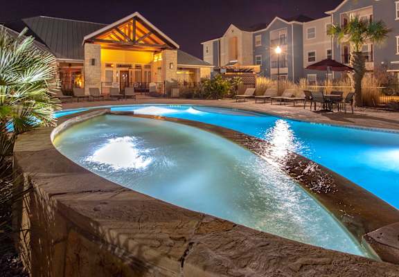 Hot Tub And Swimming Pool at Residence at Midland, Midland, TX, 79706
